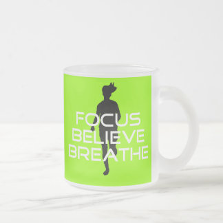 Taza De Cristal Esmerilado Concienciar a Breathe