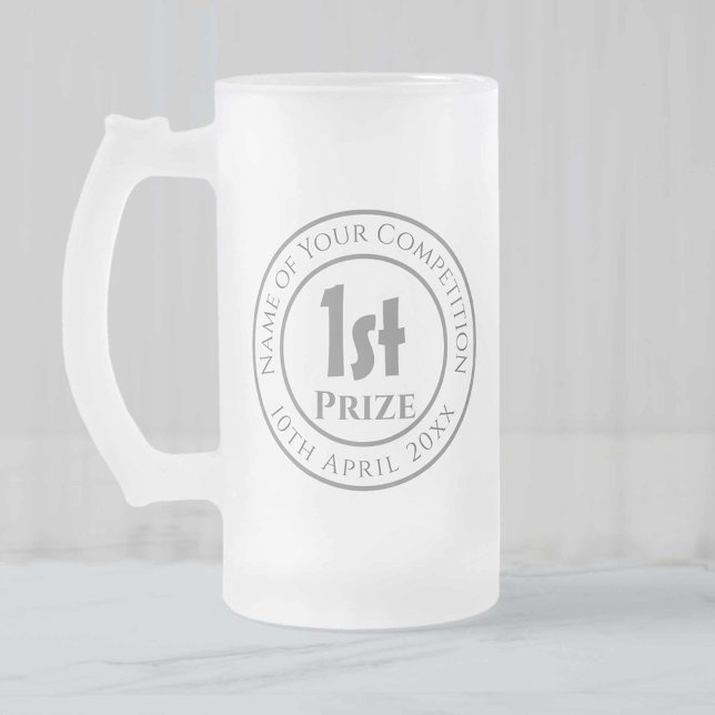 Taza De Cristal Esmerilado Concurso 1.ᵉʳ Premio Trofeo (Subido por el creador)