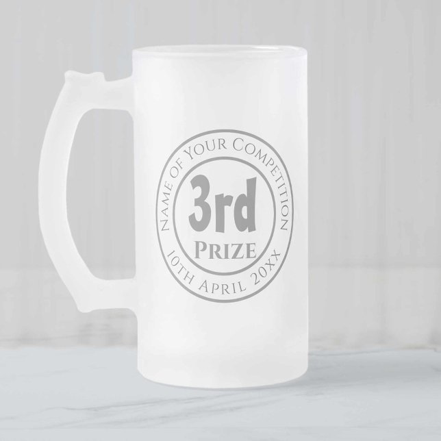 Taza De Cristal Esmerilado Concurso 3.ᵉʳ Premio Trofeo (Subido por el creador)