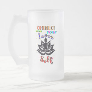 Taza De Cristal Esmerilado Conéctate con tu propio interno