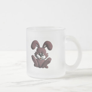 Taza De Cristal Esmerilado conejo de lujo