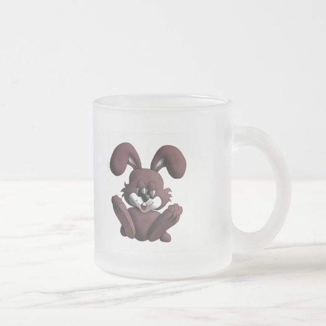 Taza De Cristal Esmerilado conejo de lujo (Derecha)