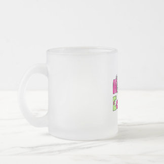 Taza De Cristal Esmerilado Conejo de Pascua Feliz Huevos de Pascua