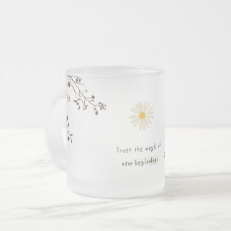 Taza De Cristal Esmerilado Confía en la Magia