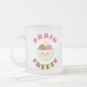 Taza De Cristal Esmerilado Congelación cerebral