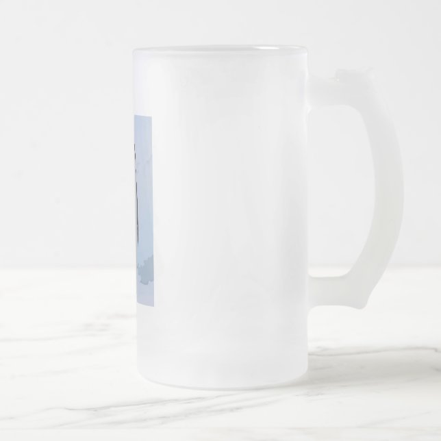 Taza De Cristal Esmerilado Congelación cerebral 2 (Derecha)