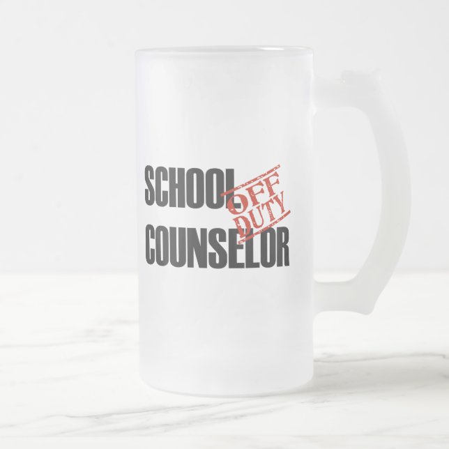 TAZA DE CRISTAL ESMERILADO CONSEJERO FUERA DE SERVICIO DE LA ESCUELA (Derecha)