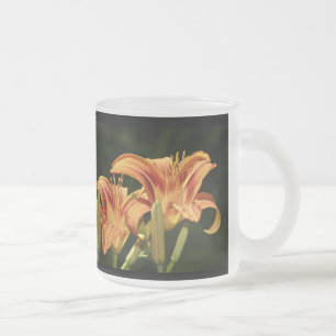 Taza De Cristal Esmerilado Consideremos Los Lírios Del Campo