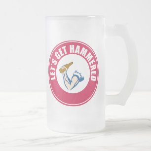 Taza De Cristal Esmerilado Consigamos martillados