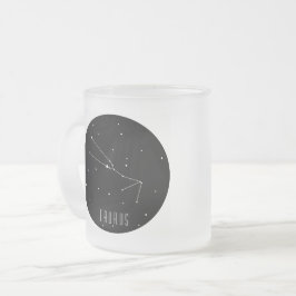 Taza De Cristal Esmerilado Constelación del tauro