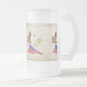 Taza De Cristal Esmerilado Constitución de los E.E.U.U.
