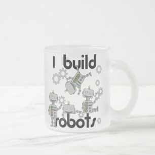 Taza De Cristal Esmerilado Construyo los robots