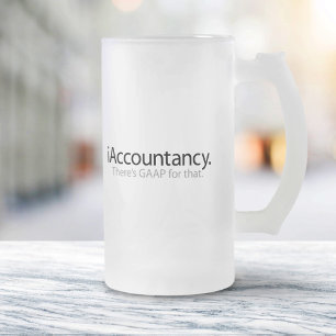Taza De Cristal Esmerilado Contabilidad - Hay GAAP para eso
