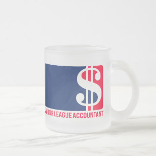 Taza De Cristal Esmerilado Contable de la primera división