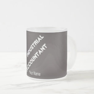 TAZA DE CRISTAL ESMERILADO "CONTABLE INDUSTRIAL"