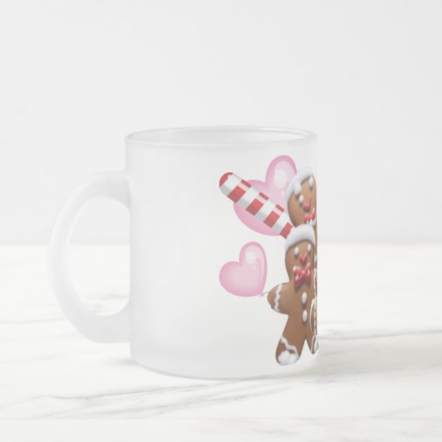 Taza De Cristal Esmerilado Cookies de pan de jengibre decorados - Mug (Izquierda)