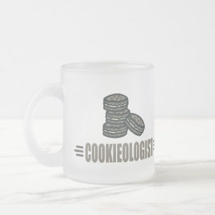 Taza De Cristal Esmerilado Cookies divertidos