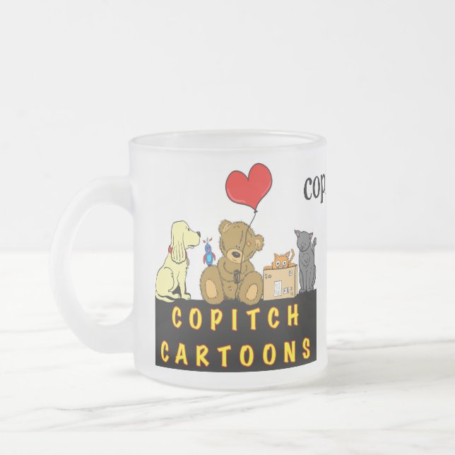 Taza De Cristal Esmerilado copitch.com promocional (Izquierda)