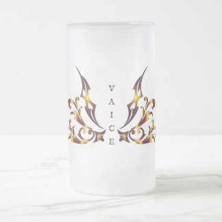 Taza De Cristal Esmerilado Copo de cerveza VaIce