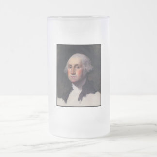 Taza De Cristal Esmerilado Copy Anthaeneum George Washington, Gilbert Stuart