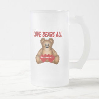 Taza De Cristal Esmerilado Corinthians Love Bears All