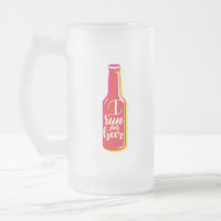 Corro Por Beer Fitness Humor Botella Roja
