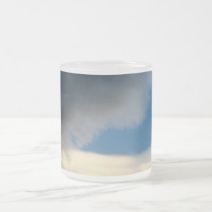 Taza De Cristal Esmerilado cortina de nubes