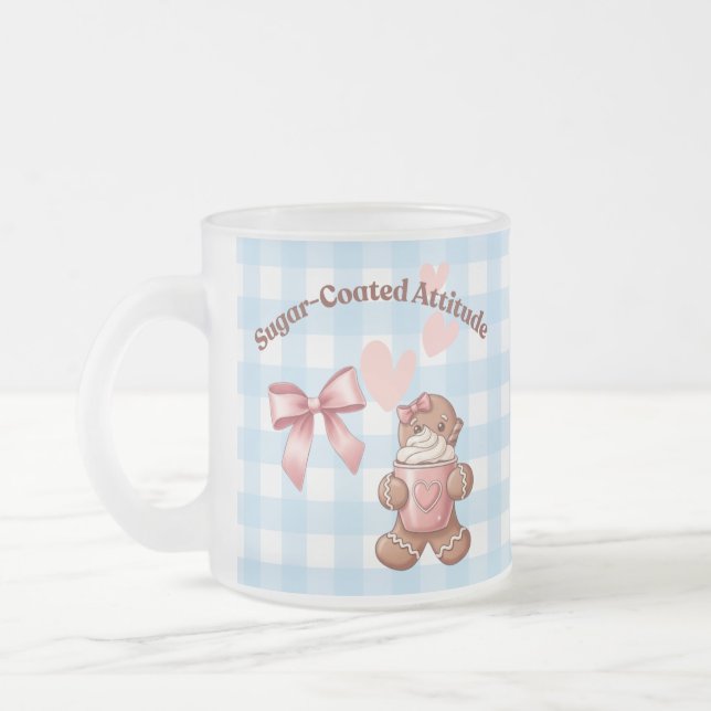 Taza De Cristal Esmerilado Cozy Christmas Gingerbread Coquette – Swee (Izquierda)