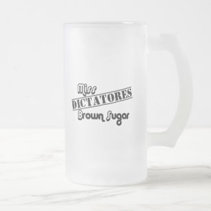 Taza De Cristal Esmerilado Cráneo del HT del azúcar Dictatores de Taza-Srta