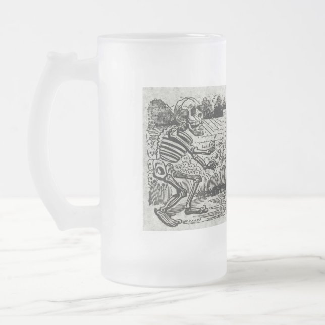 Taza De Cristal Esmerilado Cráneo eléctrico magnífico (Izquierda)