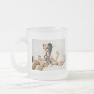 Taza De Cristal Esmerilado Crea tu propia foto familiar de Personalizado pers