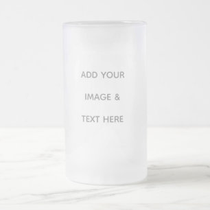 Taza De Cristal Esmerilado Crea tu propio blanco