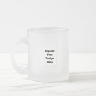 Taza De Cristal Esmerilado Crea tu propio blanco