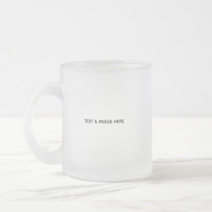 Taza De Cristal Esmerilado Crea tu propio blanco