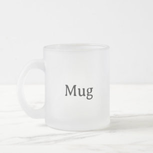 Taza De Cristal Esmerilado Crea tu propio de 10 oz  