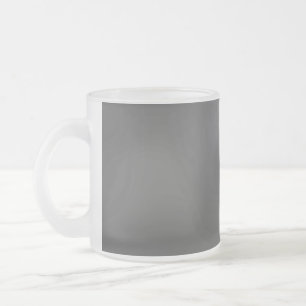 Taza De Cristal Esmerilado Crea tu propio diseño personalizado gris oscuro
