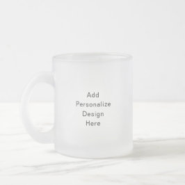 Taza De Cristal Esmerilado crea tu propio personalizado