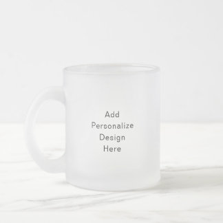 Taza De Cristal Esmerilado crea tu propio personalizado