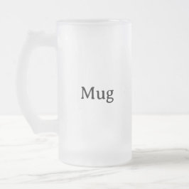 Taza De Cristal Esmerilado Crea tu propio vaso de 16 oz 