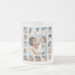 Taza De Cristal Esmerilado Crear su propio Collage de fotos de 17
