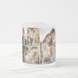 Taza De Cristal Esmerilado Crear su propio Collage de fotos de 4