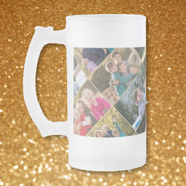 Taza De Cristal Esmerilado Crear su propio Collage de fotos personalizado de