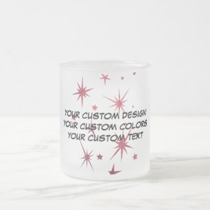 Taza De Cristal Esmerilado Crear su propio personal