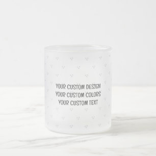 Taza De Cristal Esmerilado Crear su propio personal