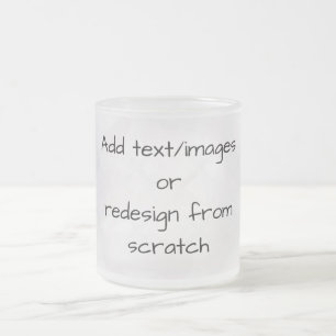 Taza De Cristal Esmerilado Crear su propio personalizado