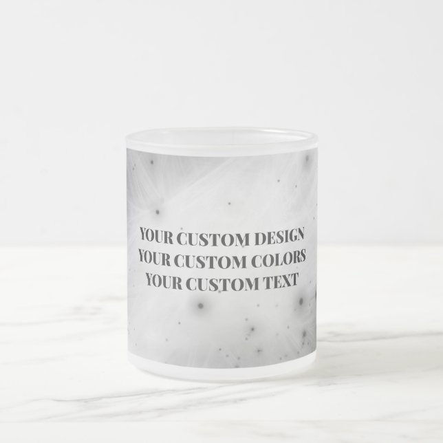 Taza De Cristal Esmerilado Crear su propio Personalizado (Centro)