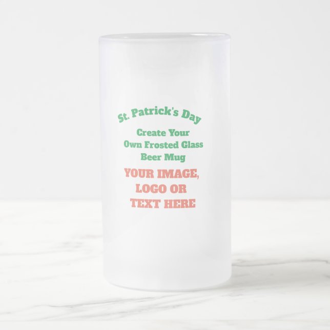 Taza De Cristal Esmerilado Crear su propio Personalizado personalizado (Centro)