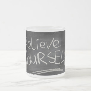Taza De Cristal Esmerilado Créase