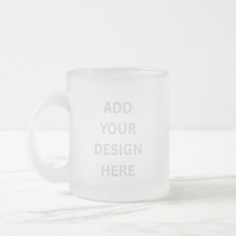 Taza De Cristal Esmerilado Create your own custom design 10oz