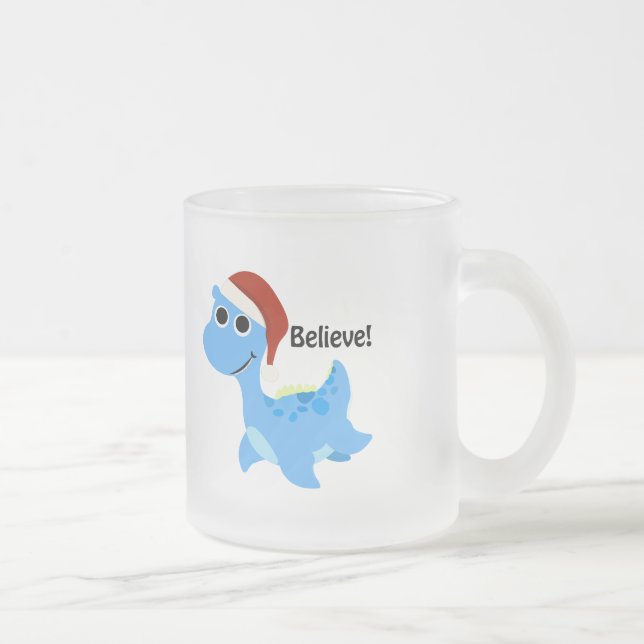 Taza De Cristal Esmerilado ¡Creed! Santa Nessie (Derecha)